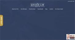 Desktop Screenshot of kryderlaw.com