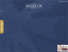 Tablet Screenshot of kryderlaw.com